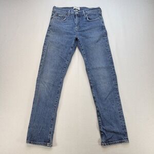 Agolde Jeans Womens 27 Blue Toni Mid Rise Straight Medium Wash Stretch Denim